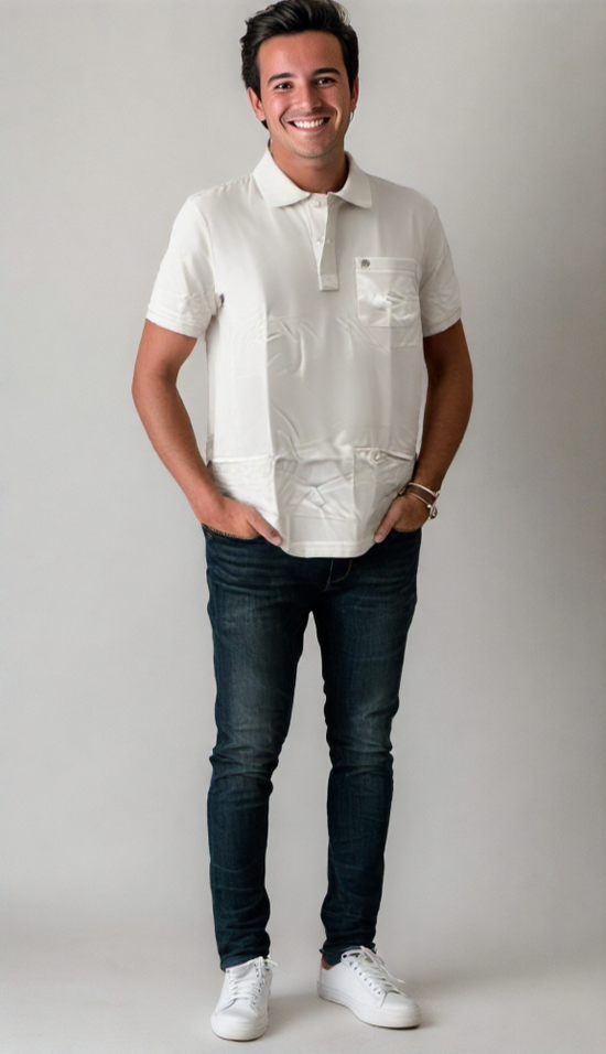 White Polo T-shirt